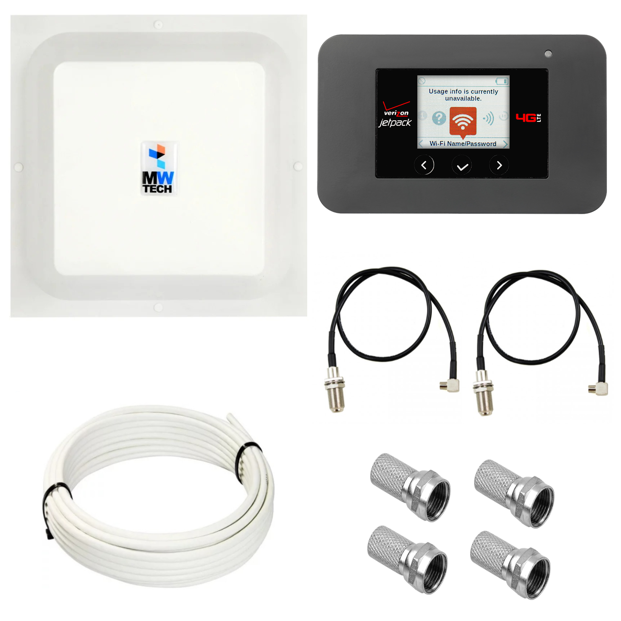 Комплект WiFi роутер 3G 4G модем Netgear AC791L 791L з панельною антеною MIMO 2x17 дБі, фото 1