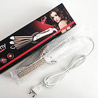 Стайлер-плойка для локонів, Плойка-щипці для волосся, Плойка для локонів Стайлер укладання IK-92