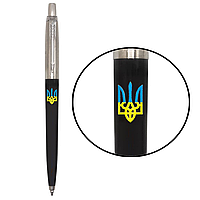 Ручка шариковая PARKER JOTTER ORIGINALS UKRAINE BLACK тризубец сине-желтый