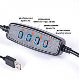 Кільцеве світло 26 см, Освітлення для блогера, Якісна кільцева лампа для блогу Лампа тиктокерів MH-25, фото 8