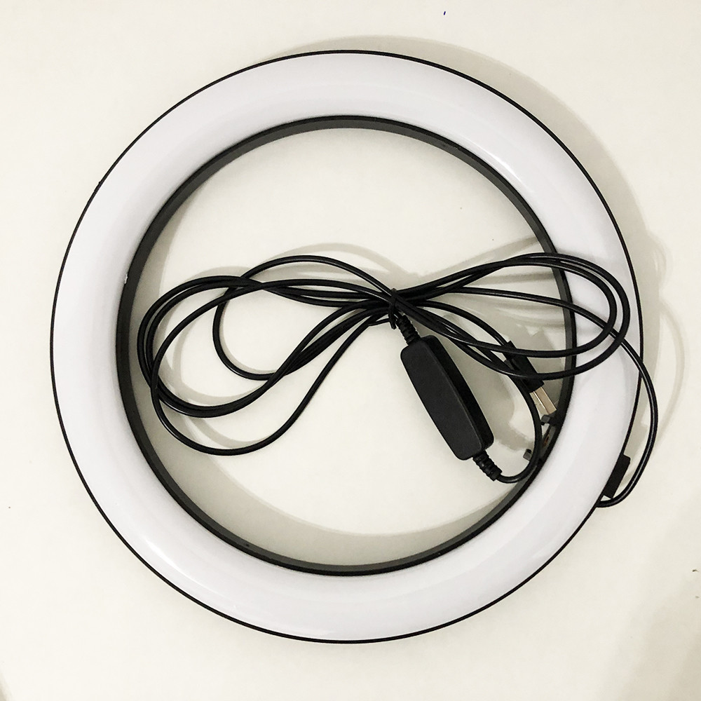 Кільцева лампа для фото світлокомплект 30, Професійна кільцева лампа для трансляцій PH-64, фото 1