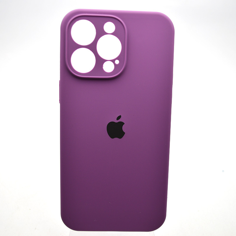 Силіконовий чохол накладка Silicon Case Full Camera для iPhone 15 Pro Max Purple, фото 1