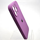 Силіконовий чохол накладка Silicon Case Full Camera для iPhone 15 Pro Max Purple, фото 3