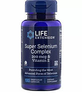 Селен с витамином Е, Super Selenium, Life Extension, комплекс, 100 капсул