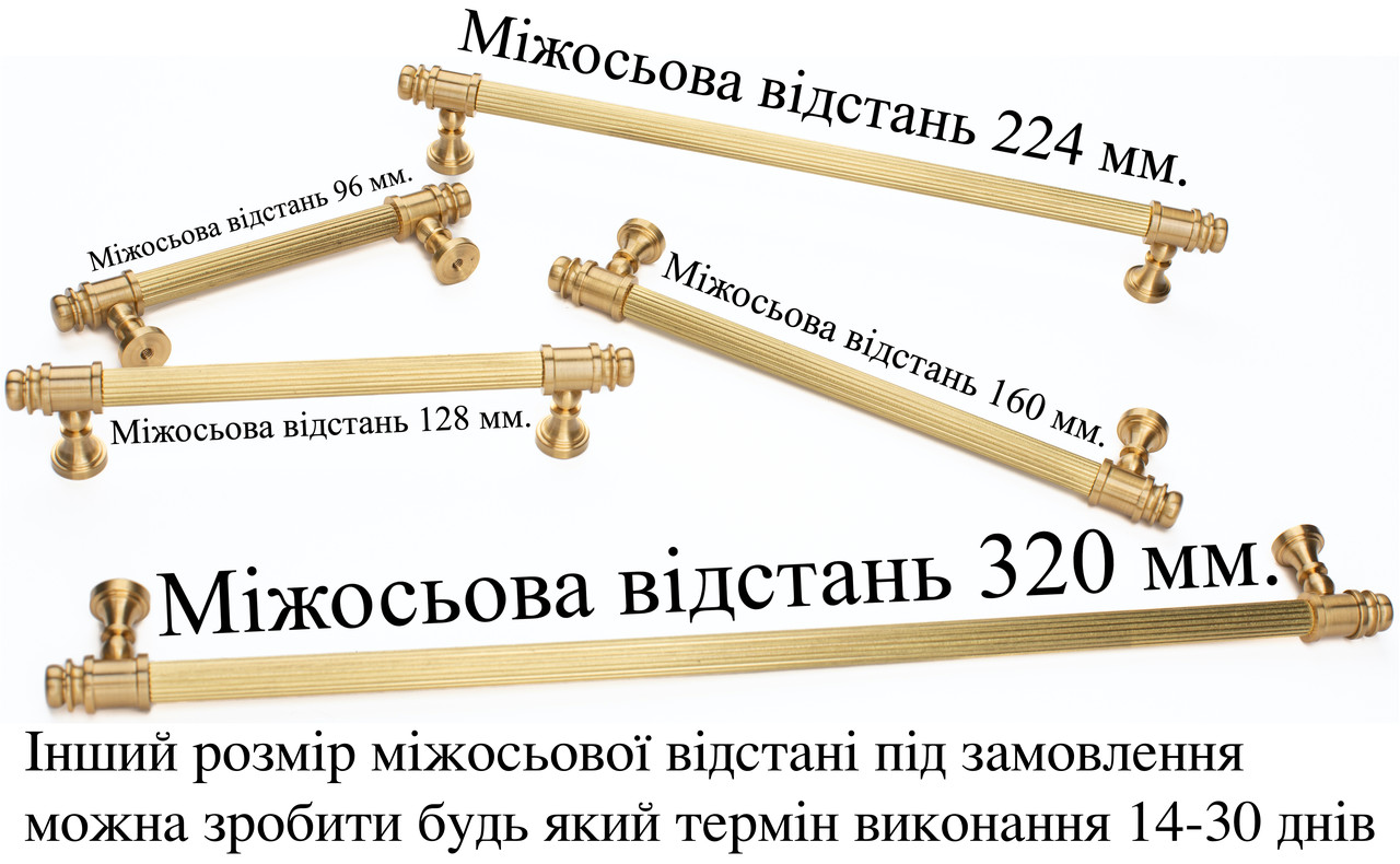 Ручки меблеві UNO BAROCCO MONICA 711 Латунь матова