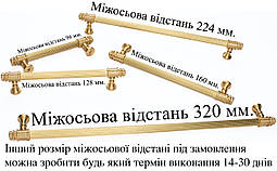 Ручки меблеві UNO BAROCCO MONICA 711 Латунь матова