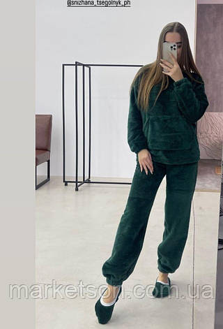 Жіноча піжама махрова тепла домашній костюм р. S,M,L,XL, фото 1