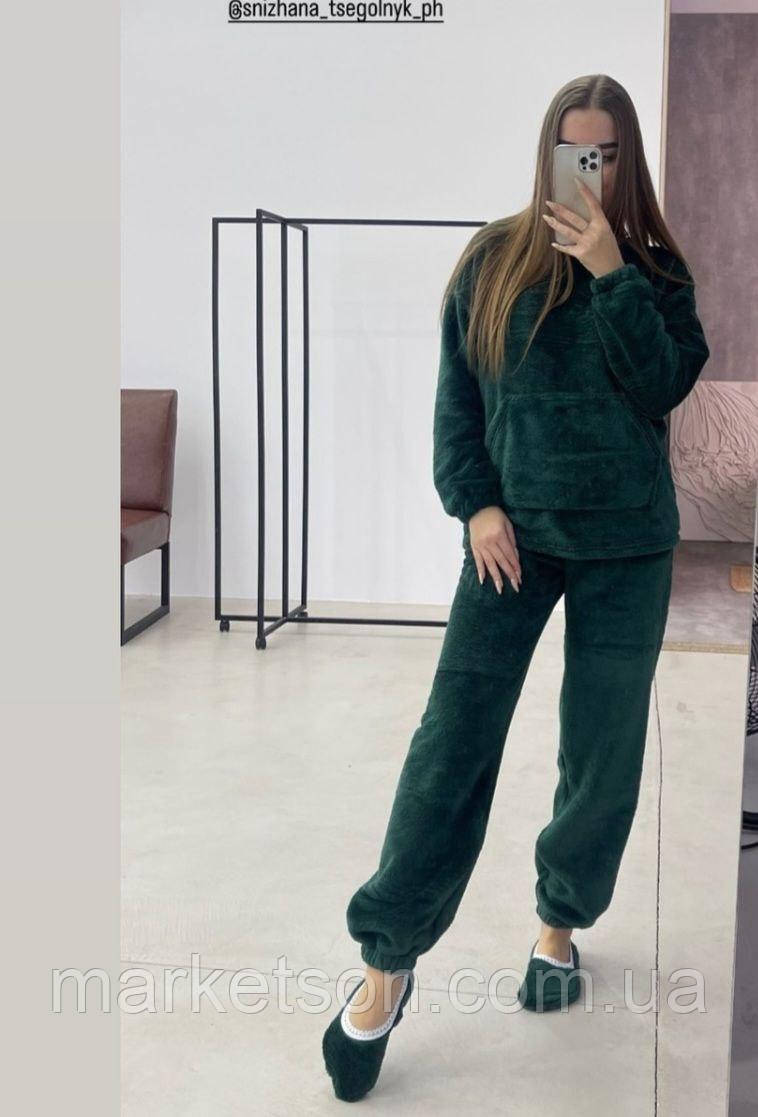 Жіноча піжама махрова тепла домашній костюм р. S,M,L,XL