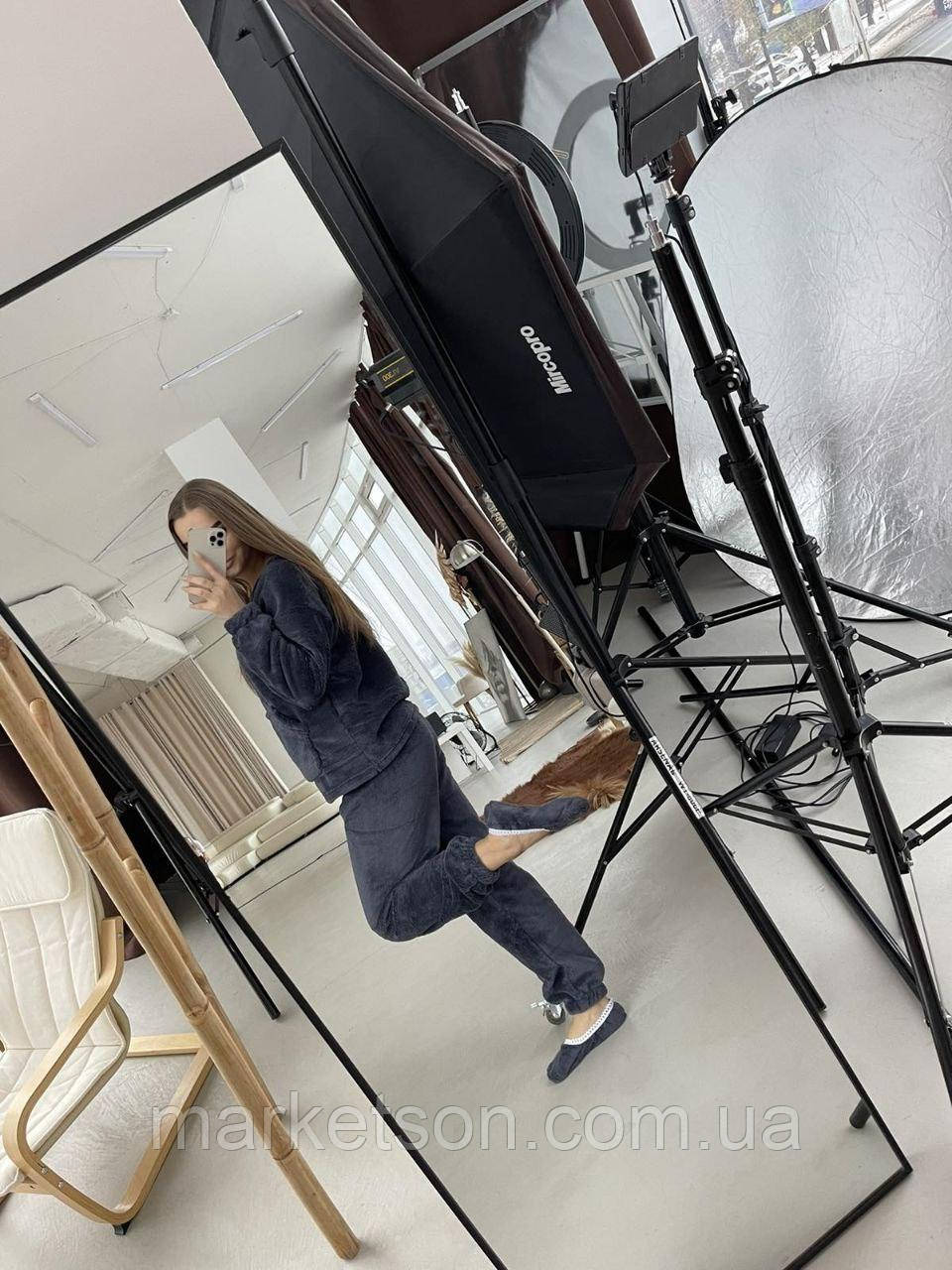 Жіноча піжама махрова тепла домашній костюм р. S,M,L,XL