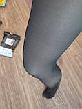 Колготки капронові з ефектом голих ніг  М Черні н флісі, фото 2