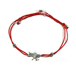 Срібний браслет червона нитка Україна