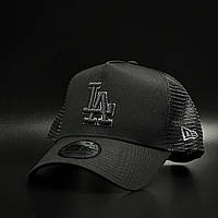 Оригинальная черная кепка с сеткой Кепка New Era Los Angeles Dodgers Trucker 12523912