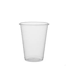 Стакан пластиковий одноразовий прозорий для холодних напоїв Келих 300мл PP 100шт/уп / Стакани одноразові