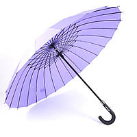 Зонт трость женский Анти-шторм с 24 спицами с Большим куполом и механической системой открытия