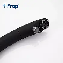Змішувач для кухні на дві води Frap F4399-7, чорний, фото 5