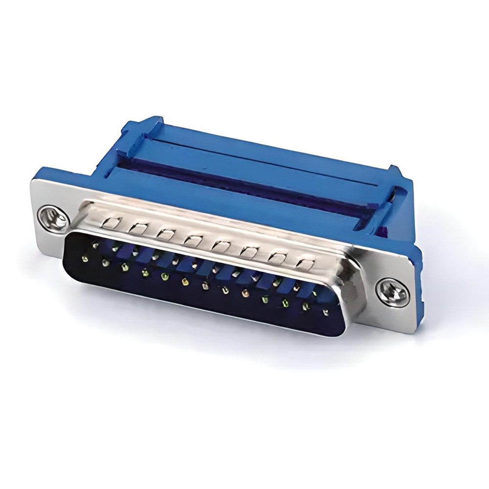 Роз'єм DI-25M, 25 контактів, вилка (тато) на шлейф, фото 1