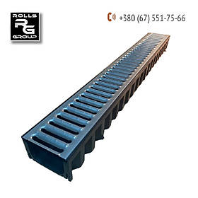 Лоток композитний з оцинкованою решіткою 1м, ACO Self Hexaline