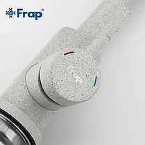 Змішувач для кухні Frap F40899-2, світло-сірий, фото 4