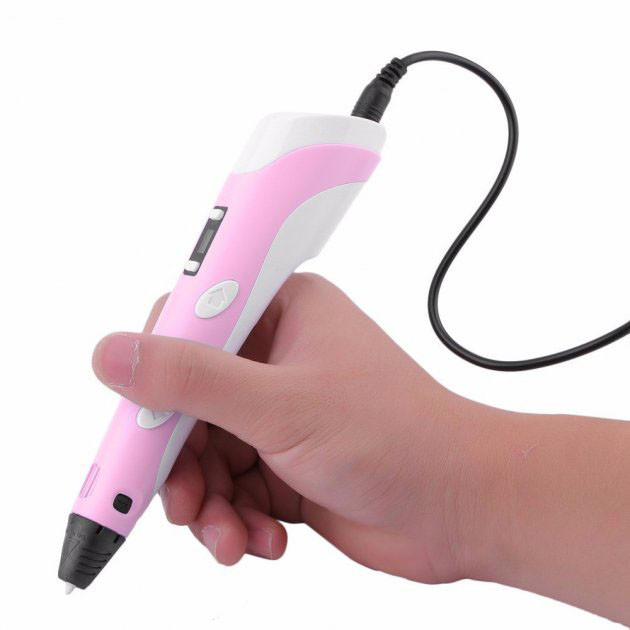 Дитяча 3d ручка з екопластику 3D ручка Smart 3D Pen 2 розовая, Унікальна ST-676 3d ручка