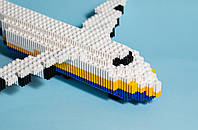 Пиксельный конструктор самолет "Мрия", 575 деталей