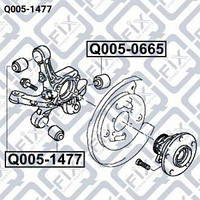 Рычаг подвески Mitsubishi:Carisma ,Colt ,Lancer (q0051477 Q-FIX)