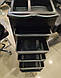 Перукарня візок для перукаря чорна M3010-А перукарський помічник тролес для салону краси, фото 7