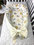 Кокон позиціонер для новонароджених Кокон-люлька для сну Гніздечко-кокон для малюків, фото 6