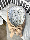 Кокон позиціонер для новонароджених Кокон-люлька для сну Гніздечко-кокон для малюків, фото 7