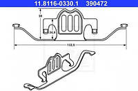 Ремкомплект суппорта BMW:E63 ,X6F16 ,F86 ,X5E70 ,X5F15 ,F85 ,X6E71 ,E72 ,E60 ,E61 ,E64 (11811603301 ATE)