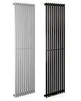 Стальний трубчастий дизайнерський радіатор Praktikum 1 2000х501 білий/чорний