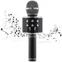 Bluetooth микрофон для караоке с изменением голоса WSTER WS-858 | Портативный микрофон для караоке