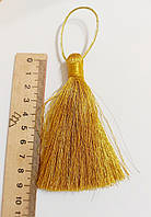 Китиця декоративна велика золото люрекс 9 см Нова, 1 шт.