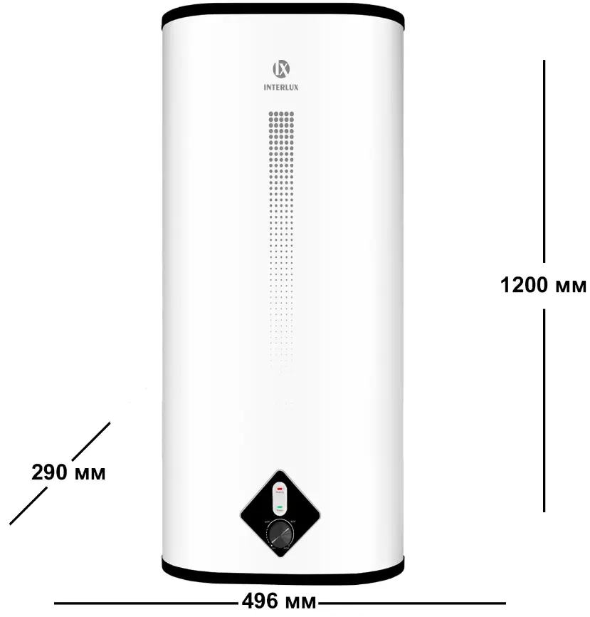 Водонагрівач (бойлер) електричний накопичувальний INTERLUX ILB-100LWH