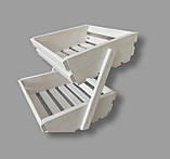 Дерев'яна фруктовниця, стелаж для фруктів, декоративна етажерка, фото 6