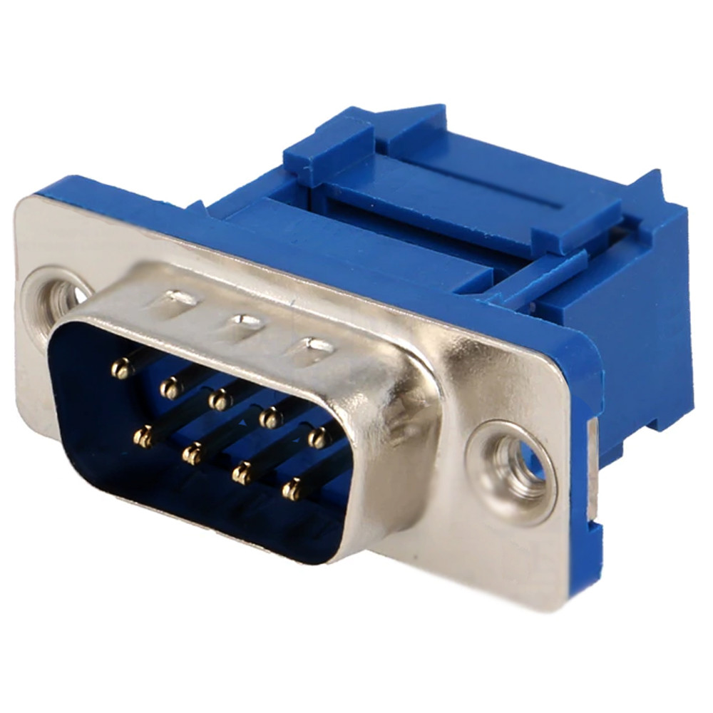 Роз'єм DI-9M, 9 контактів, вилка (тато) на шлейф, фото 1