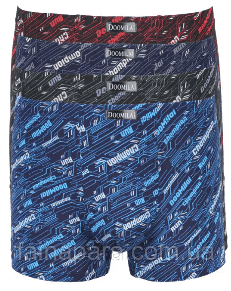 Боксери чоловічі стрейчеві батали Doomilai з вшитою резинкою 5XL, фото 1
