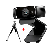 Веб-камера Logitech C922 Pro HD Stream Webcam 1080P прищепка с автофокусом и встроенным микрофоном