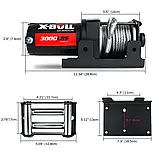 Лебідка для квадроцикла X-BULL 3000 LBS (сталева трос), фото 7