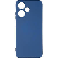 Чехол - накладка для Infinix Hot 30 Play / NFC X6835B / soft touch / синий / с микрофиброй .