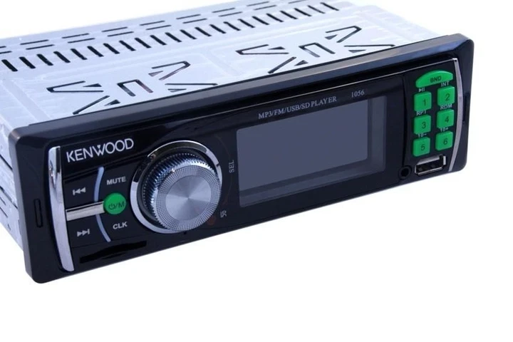 Автомагнітола Kenwood 1056 USB+SD+AUX+FM із пультом ДУ 4x50 Вт, фото 1
