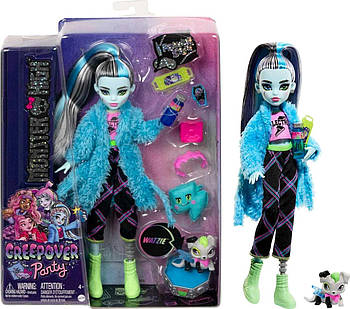 Лялька Монстер Хай Френкі Штейн Піжамна вечірка Monster High Frankie Stein Creepover Party