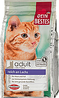 Сухий корм для котів з лососем, дорослий Dein Bestes Trockenfutter Katze mit Lachs, Adult, 750 g