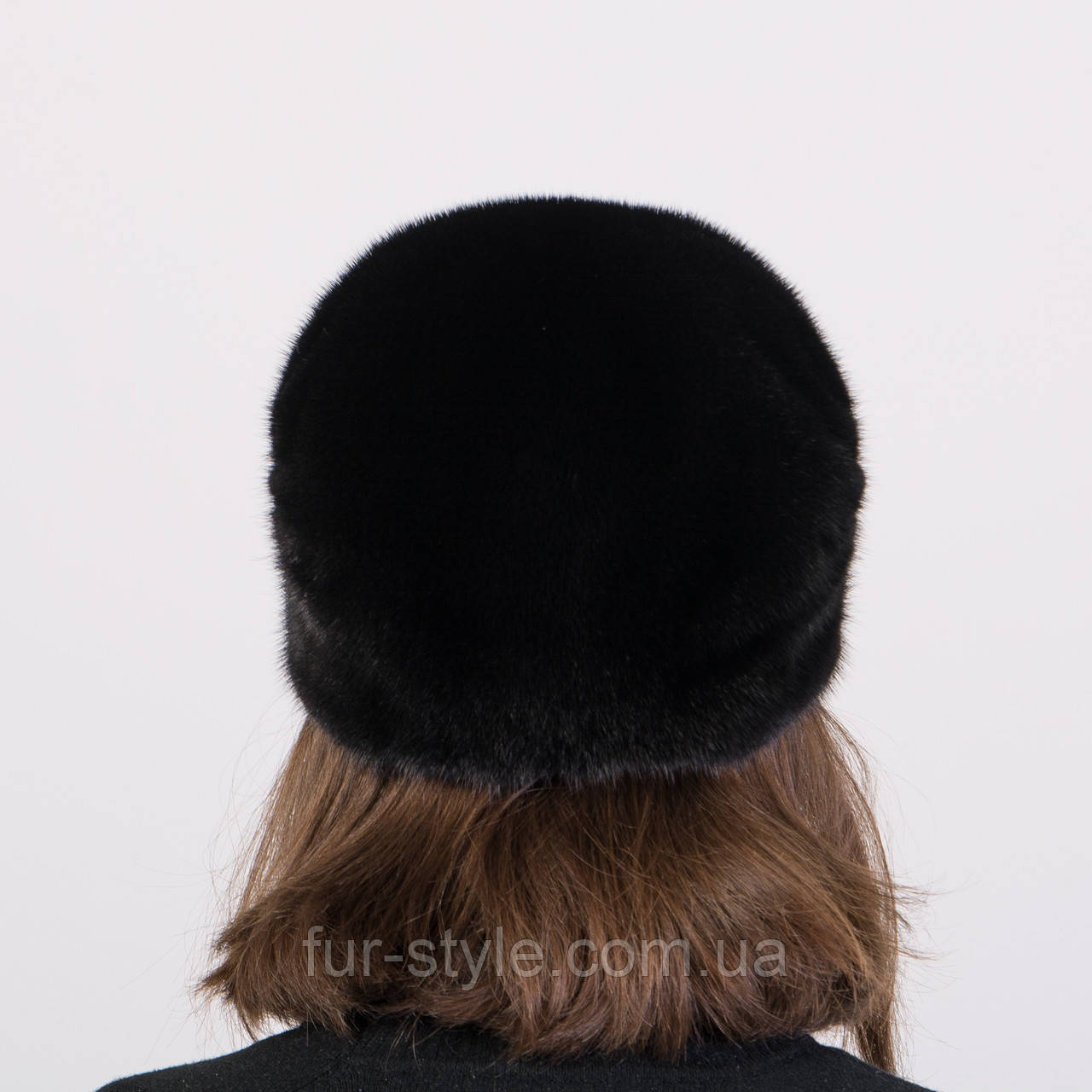 Норковая шапка женская Жокейка солнышко - фото 4 - id-p342702829