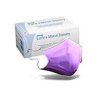 Маска медична тришарова SAFE+MASK Economy Medicom, лавандова, 50 шт УЦІНКА