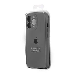 Чохол Silicone Case Square Protected Camera iPhone 13 Pro Dark Gray (12), фото 3