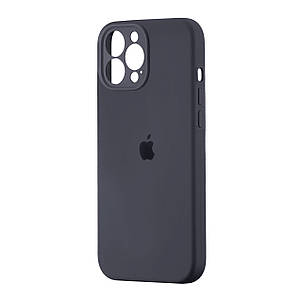 Чохол Silicone Case Square Protected Camera iPhone 13 Pro Max Dark Gray (12), фото 1