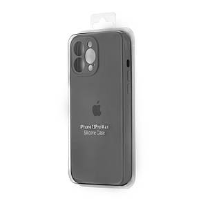 Чохол Silicone Case Square Protected Camera iPhone 13 Pro Max Dark Gray (12), фото 3