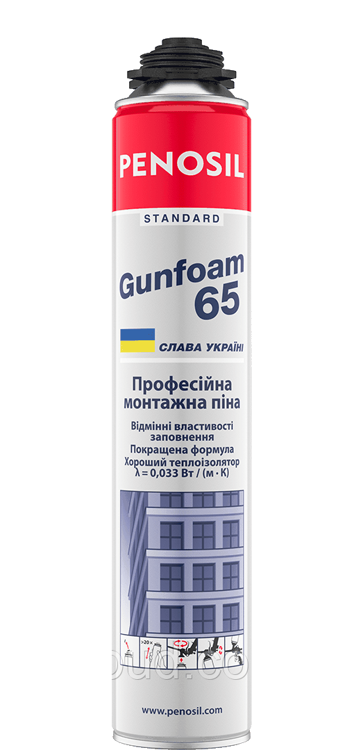 Піна монтажна професійна поліуретанова PENOSIL Standart 65L літня