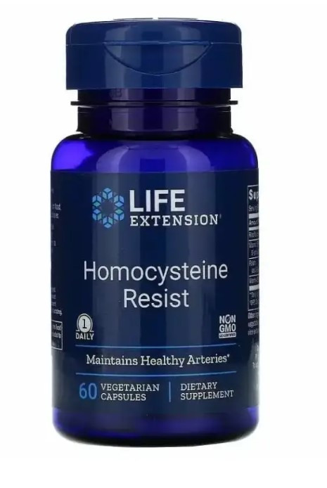 Резистентність гомоцистеїна, Homocysteine Resist, Life Extension, 60 капсул