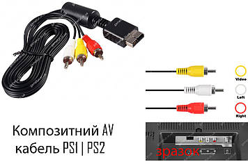 Композитний AV кабель PS1 | PS2